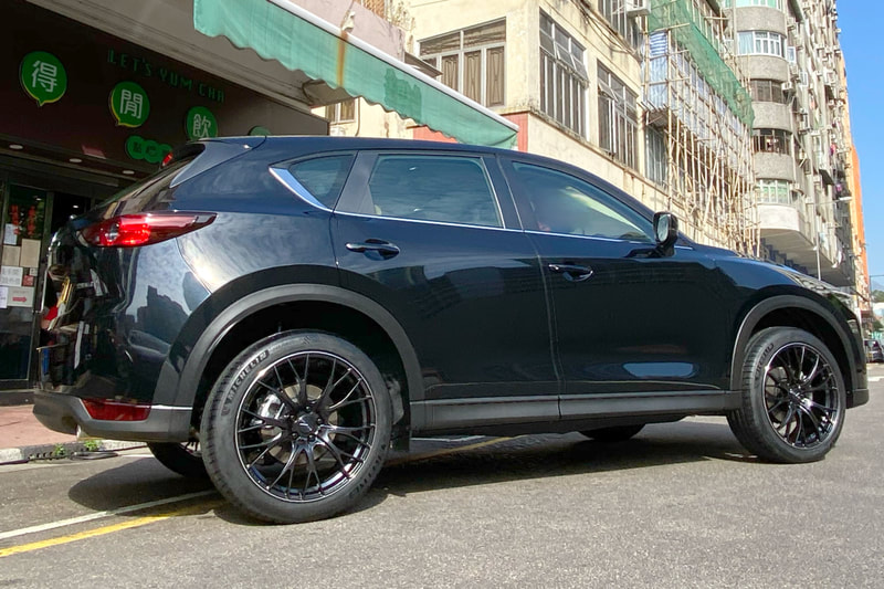 Mazda CX-5 - 20" WedsSport SA-20R Matt Black Wheels - 國華膠輪 Kwok Wah Tyre HK