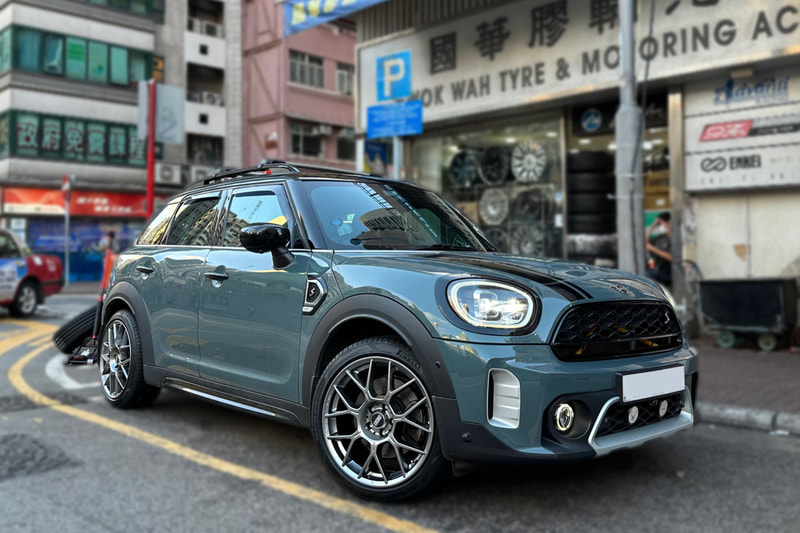 Mini F60 Countryman and BBS XR Wheels and tyre shop hk and Pirelli P Zero tyre and tyre shop hk and pirelli tyre dealer